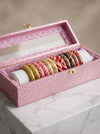 The Electric Canvas Lacquer Bangle Set | Signature Zahvana Box