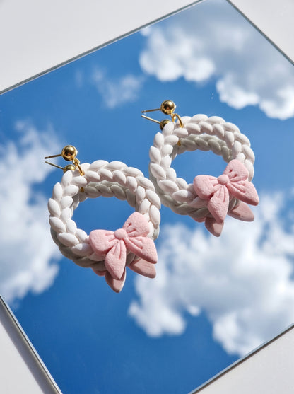 The Coquette Wreath & Bow Earrings