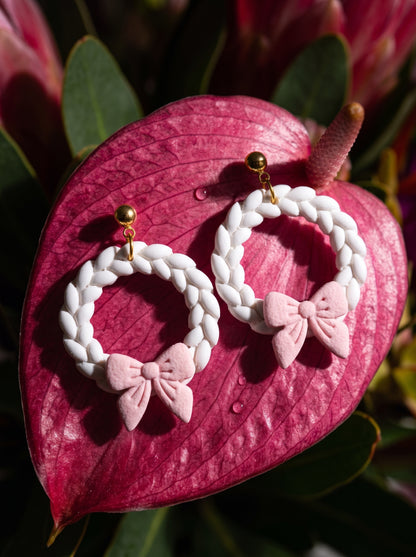 The Coquette Wreath & Bow Earrings