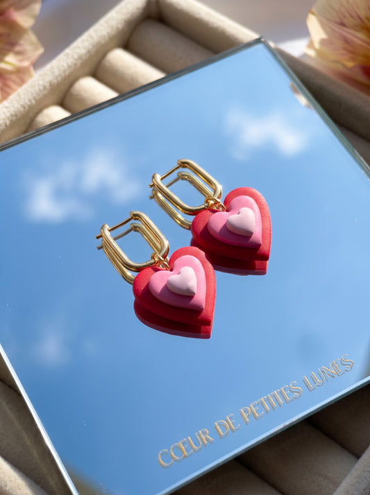 The Retro Triple Heart Drops