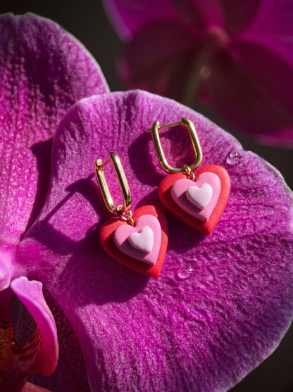 The Retro Triple Heart Drops