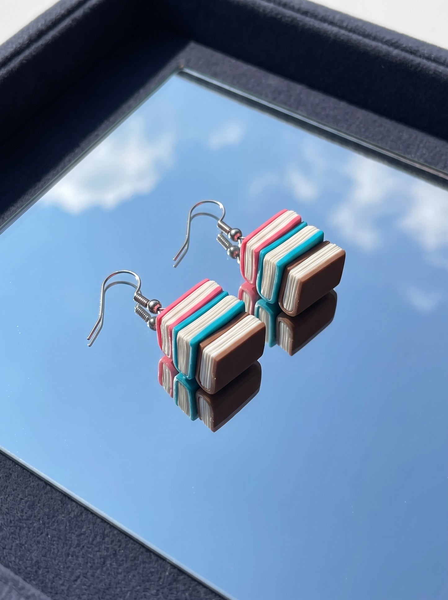 The Bibliophile's Mini Book Stack Earrings