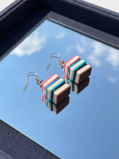 The Bibliophile's Mini Book Stack Earrings