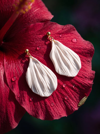 The Crepe Petal Dangle Earrings