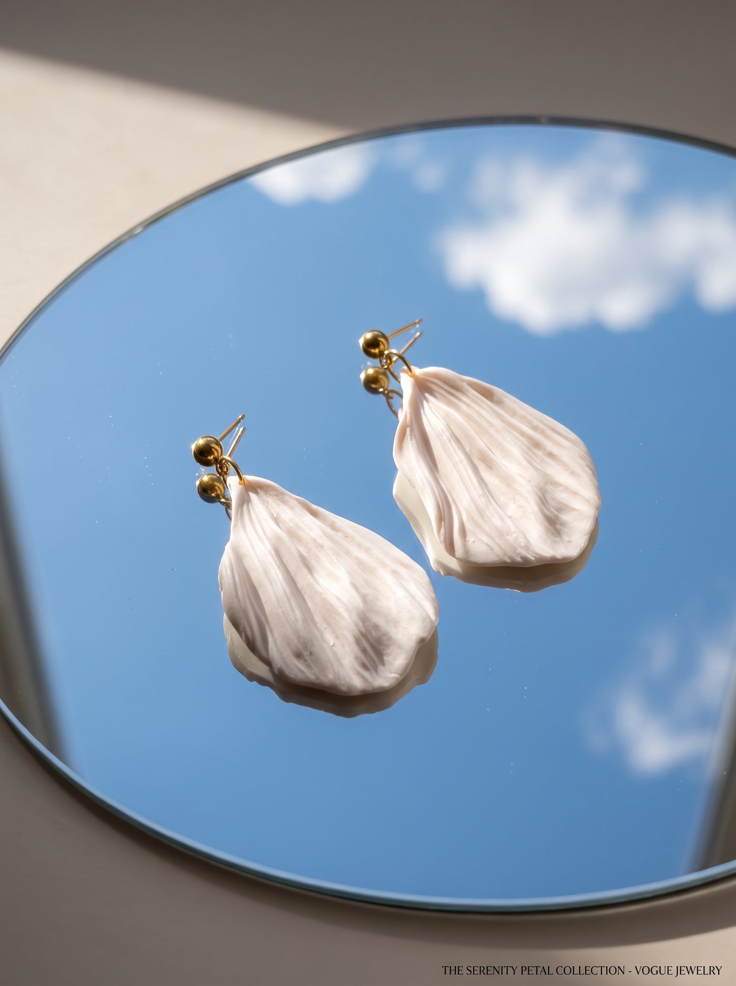 The Crepe Petal Dangle Earrings