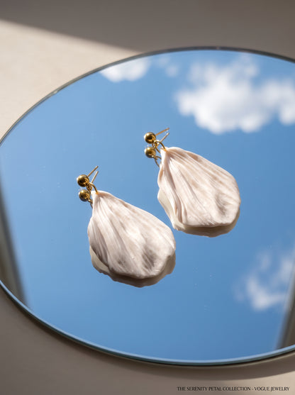 The Crepe Petal Dangle Earrings