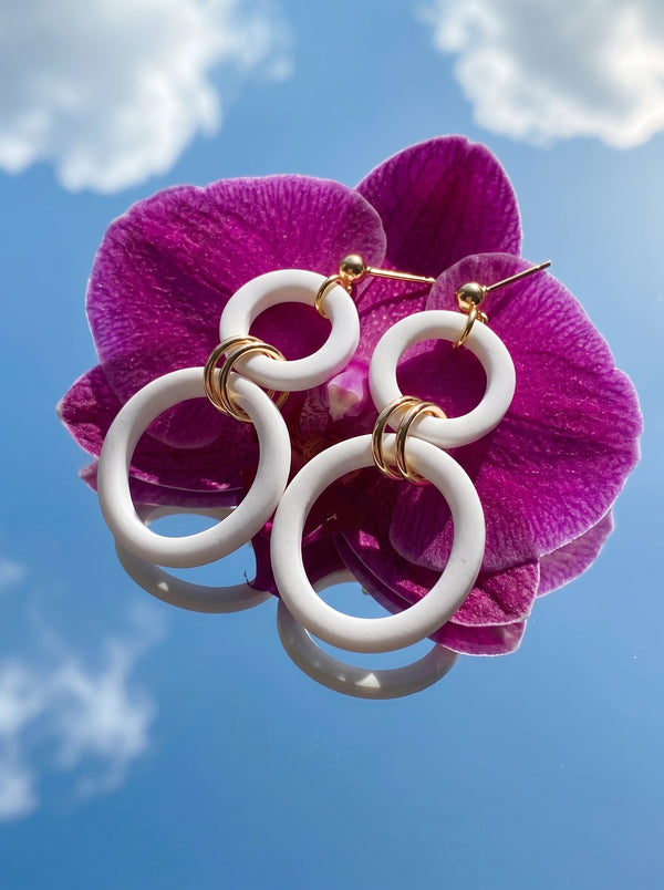 The Ivory Infinity Drop Earrings