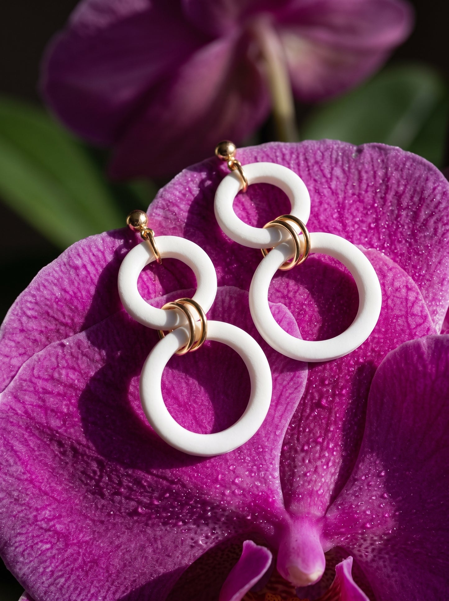 The Ivory Infinity Drop Earrings