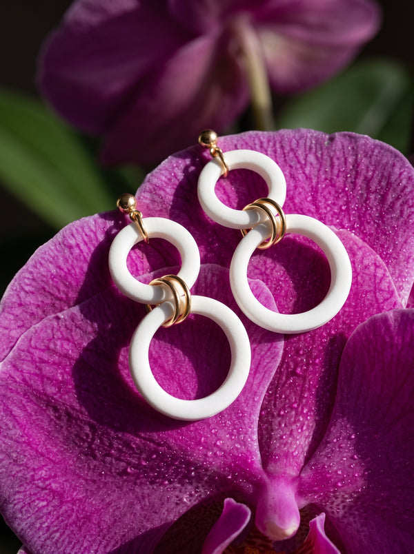 The Ivory Infinity Drop Earrings