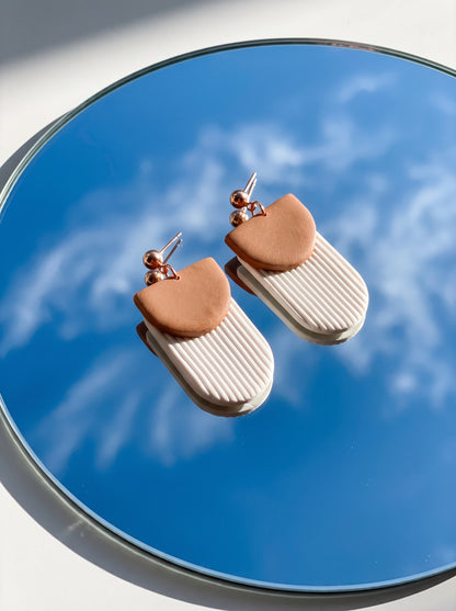 The Vienna Two-Tone Arch Earrings