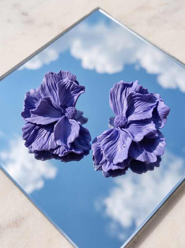 The Amethyst Bloom Statement Earrings