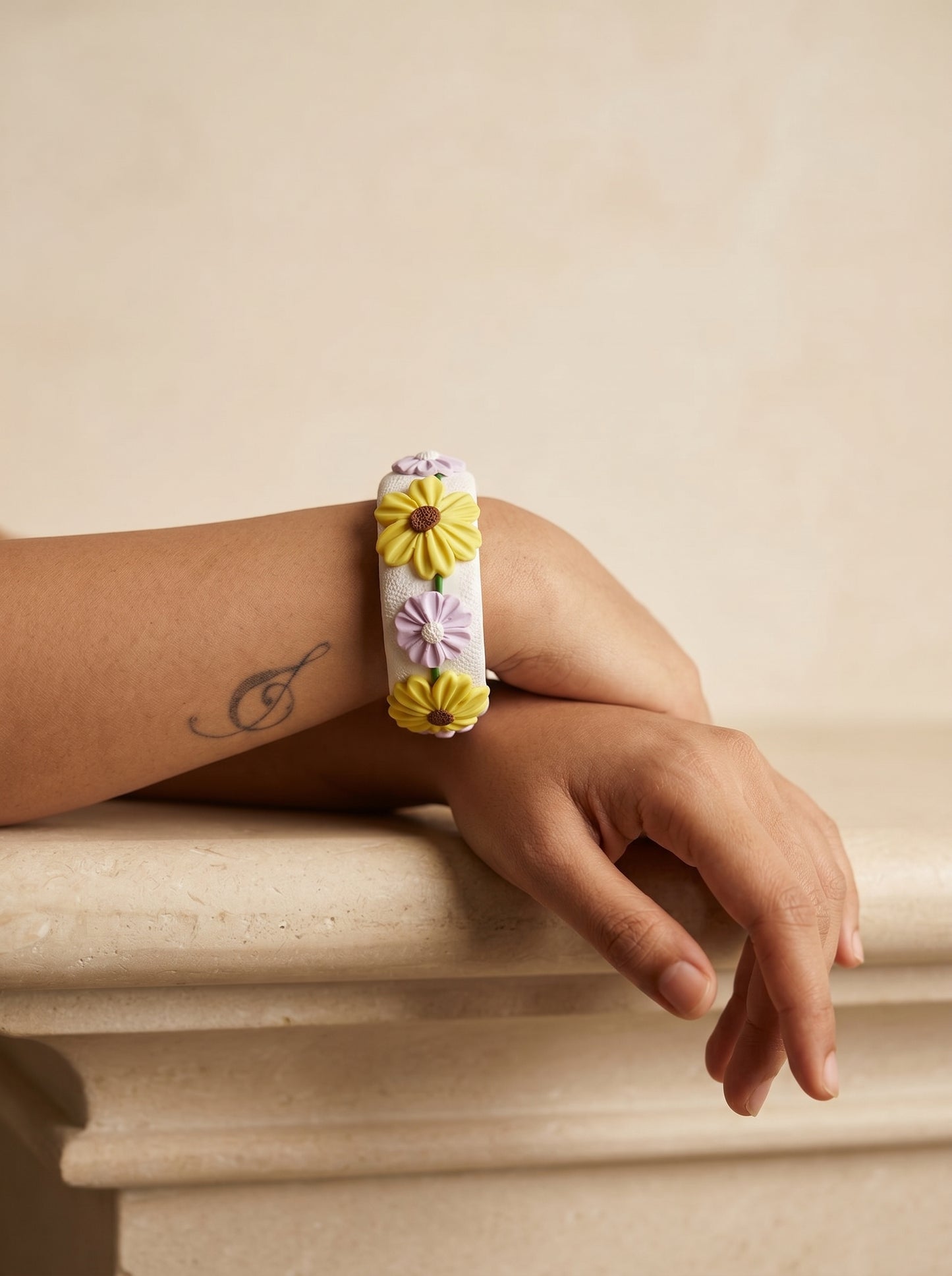 Bold Statement Polymer Clay Bangle - 100% Handcrafted