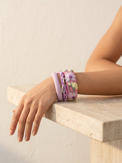 Handmade Couture Polymer Clay Bangle - 100% Handcrafted