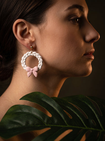 The Coquette Wreath & Bow Earrings