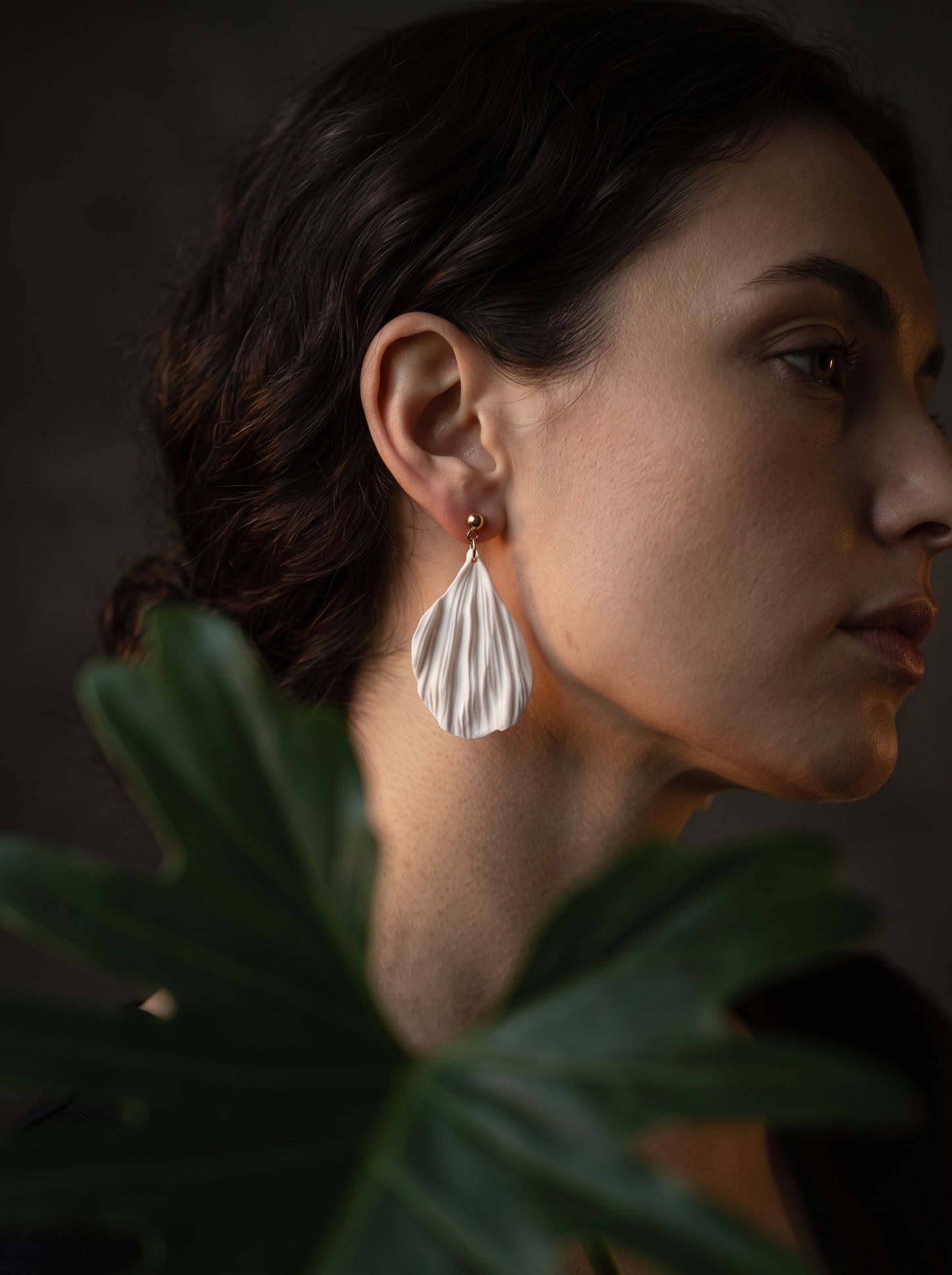 The Crepe Petal Dangle Earrings