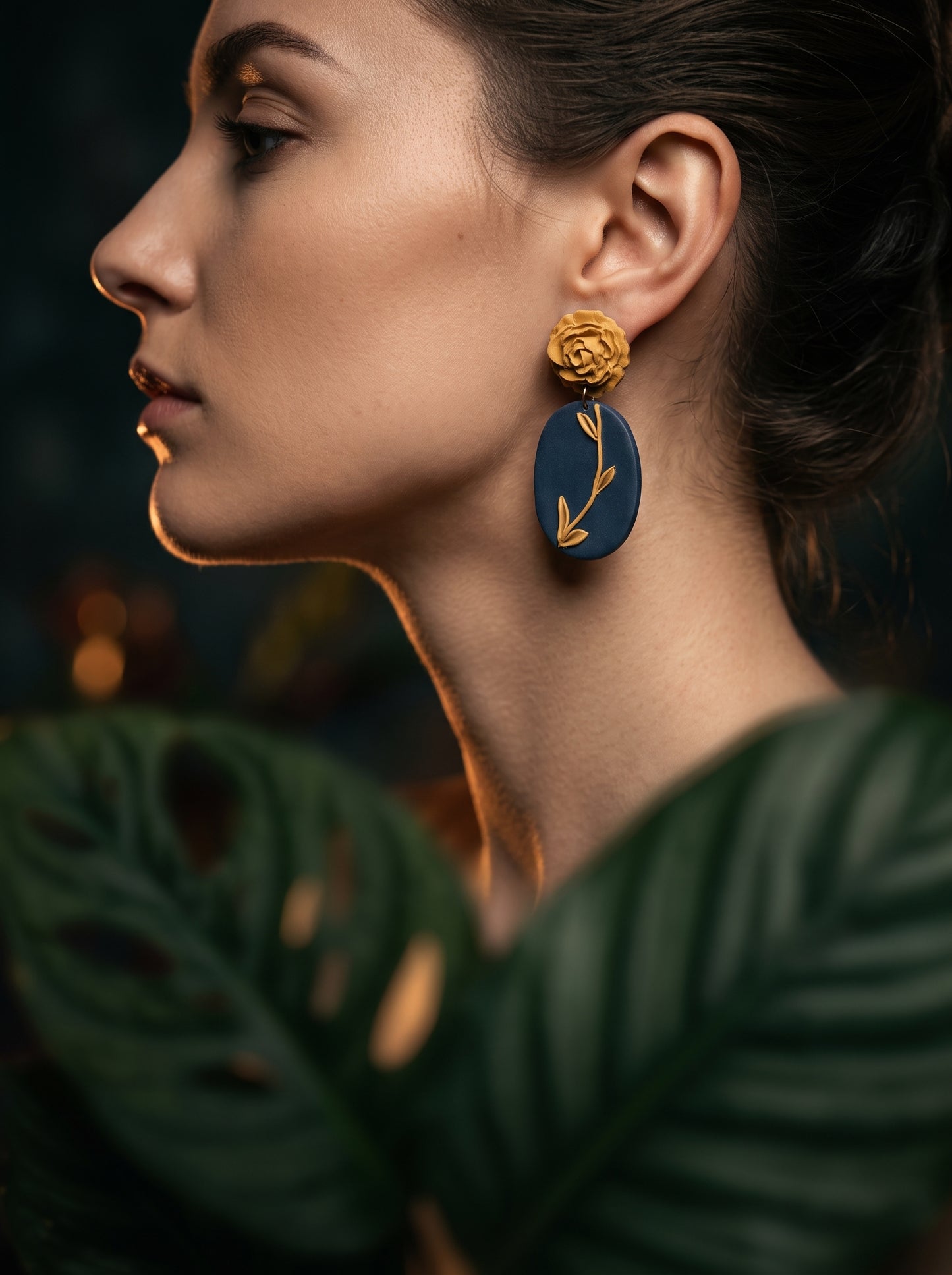The Midnight Garden Drop Earrings