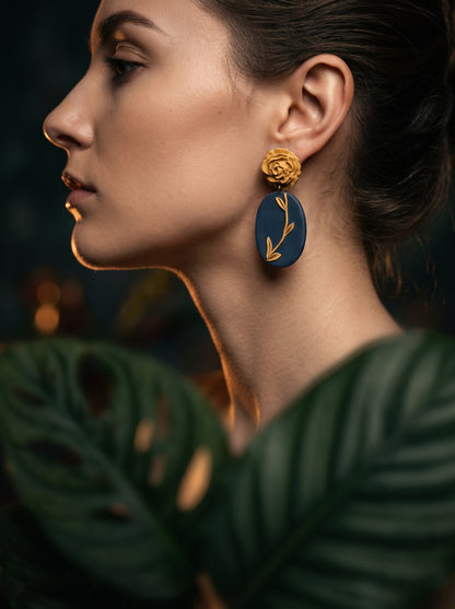 The Midnight Garden Drop Earrings