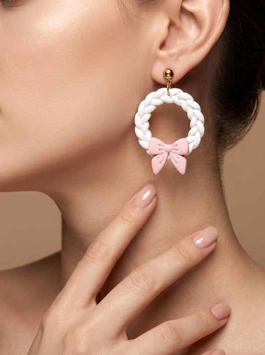 The Coquette Wreath & Bow Earrings