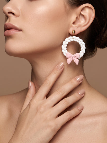 The Coquette Wreath & Bow Earrings