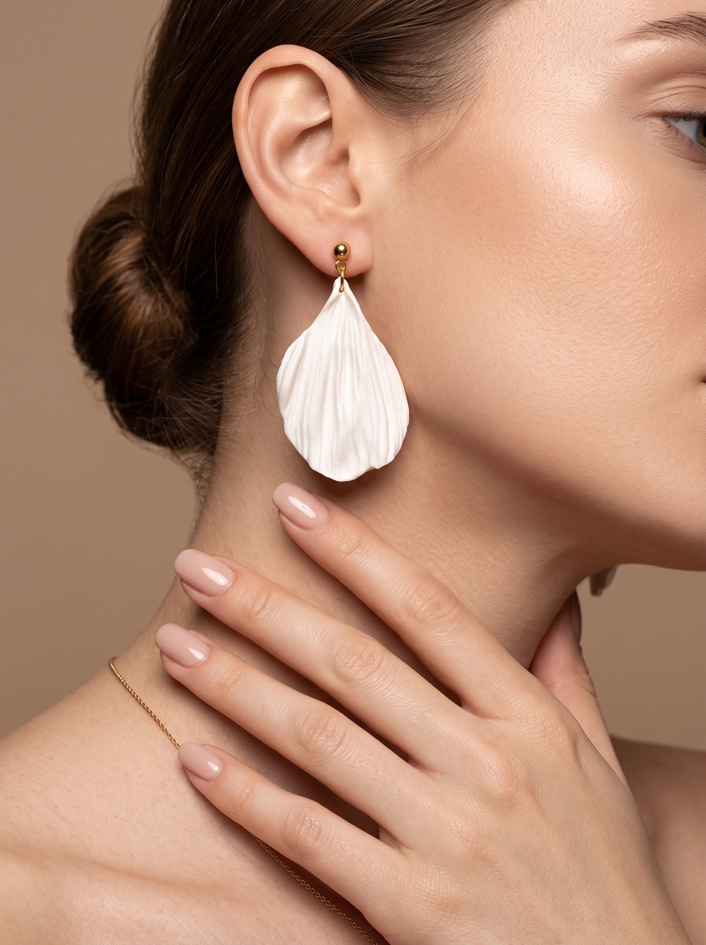 The Crepe Petal Dangle Earrings