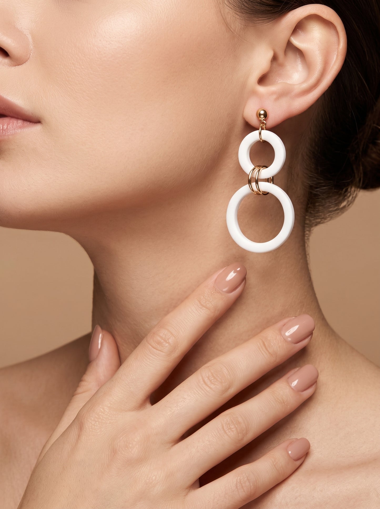 The Ivory Infinity Drop Earrings