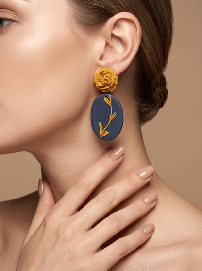 The Midnight Garden Drop Earrings