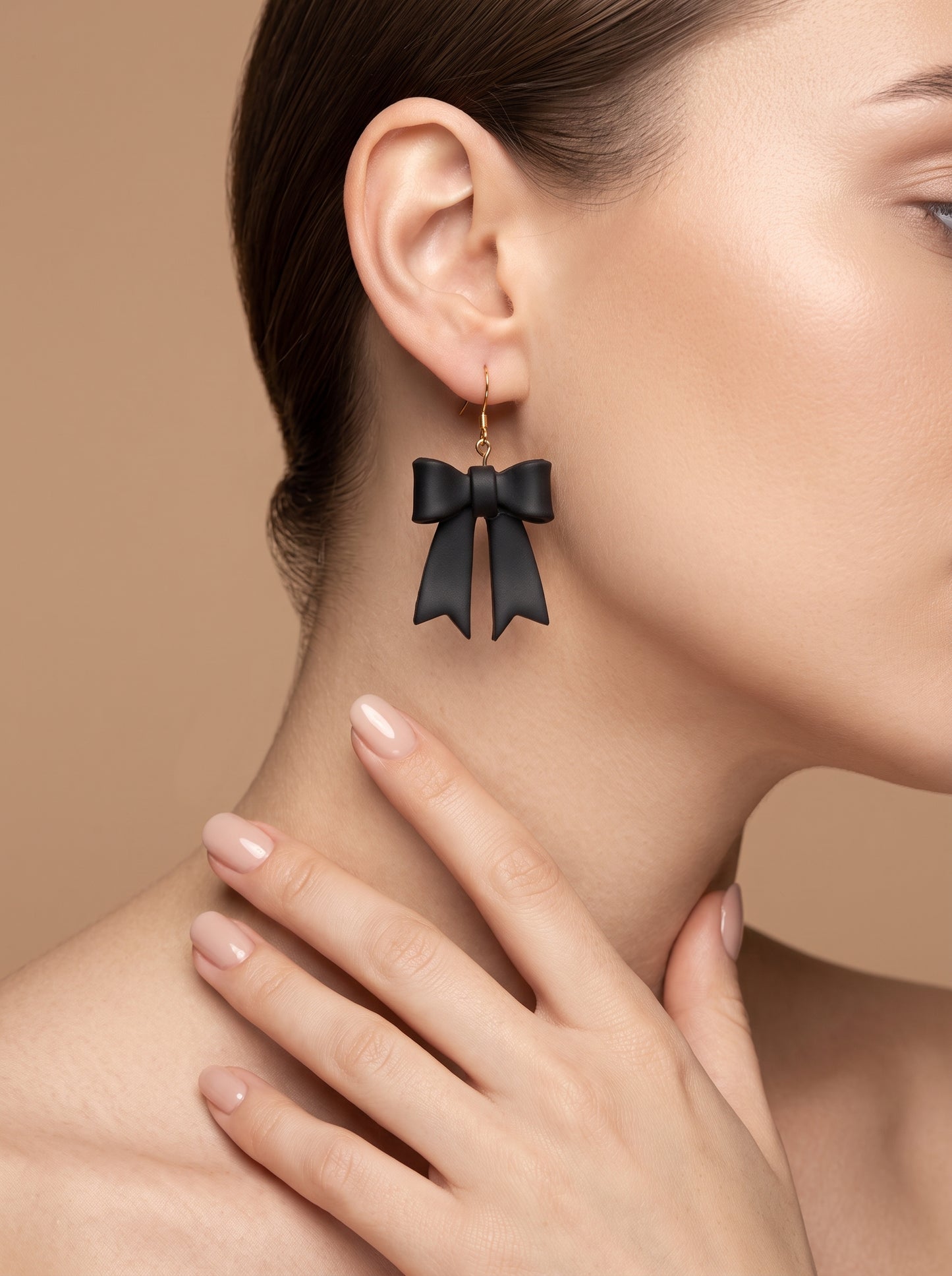 The Noir Coquette Bow Earrings
