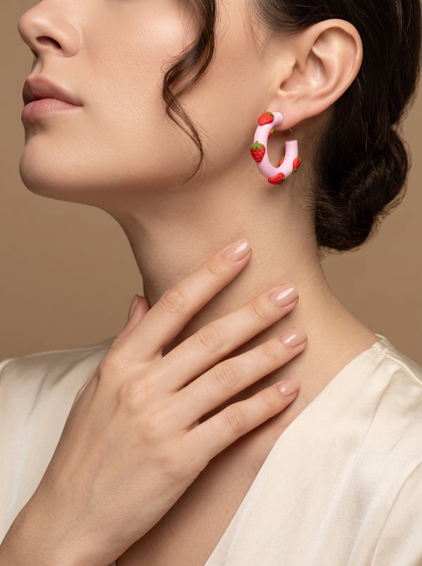 The Strawberry Field Chunky Hoops