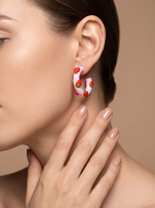 The Strawberry Field Chunky Hoops