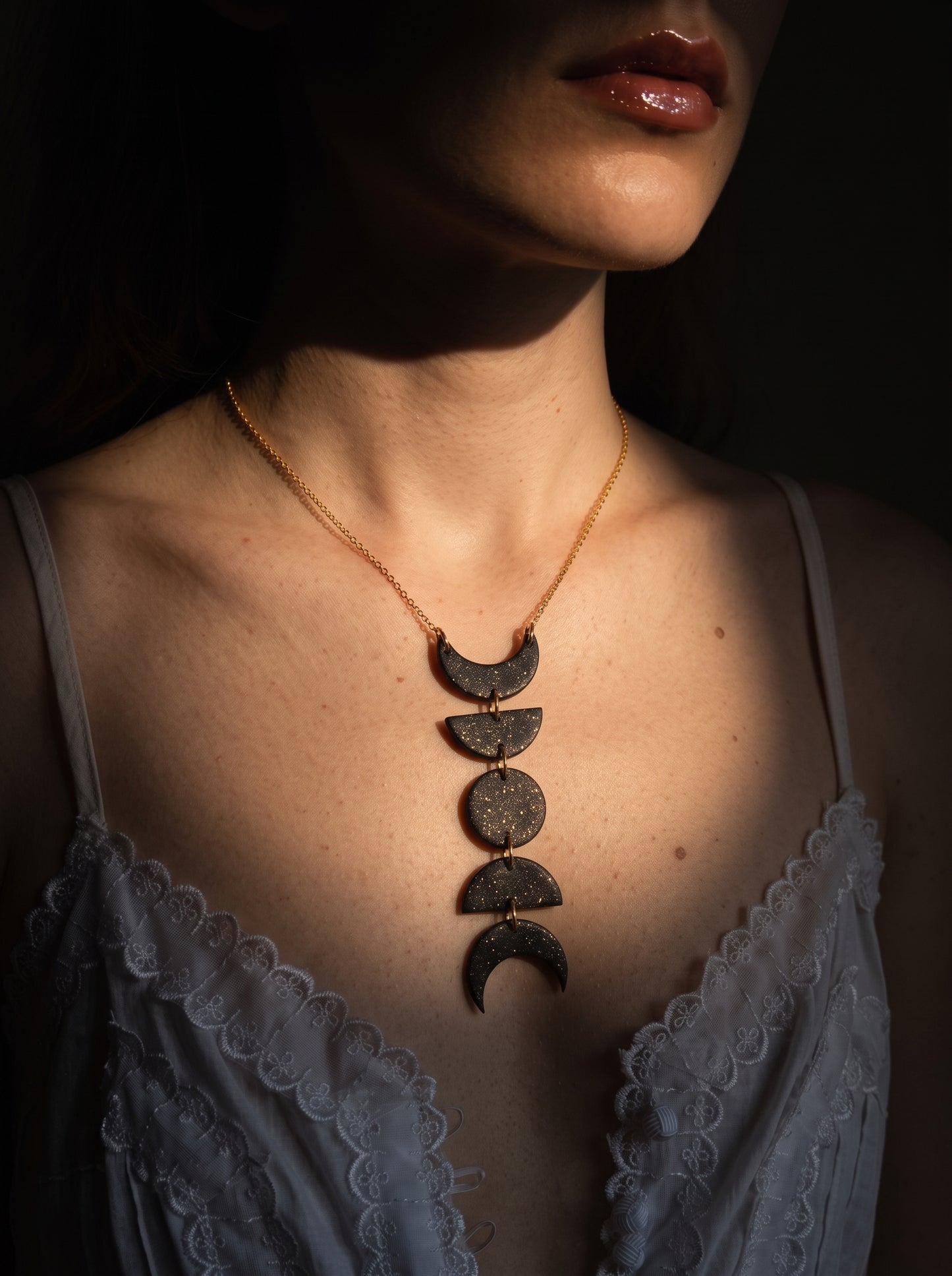 The Lunar Phase Clay Constellation Necklace