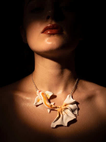 The Imperial Koi Artisan Clay Pendant