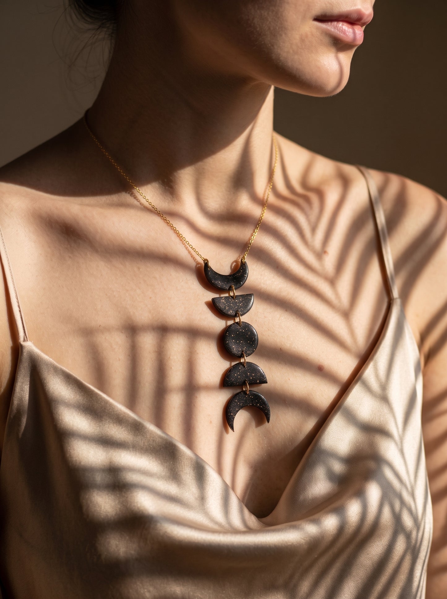 The Lunar Phase Clay Constellation Necklace
