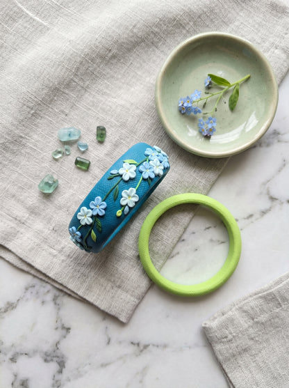 Contemporary Boho Polymer Clay Bangle - 100% Handcrafted