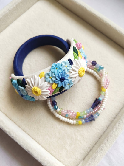Daily Luxury Polymer Clay Bangle - 100% Handcrafted