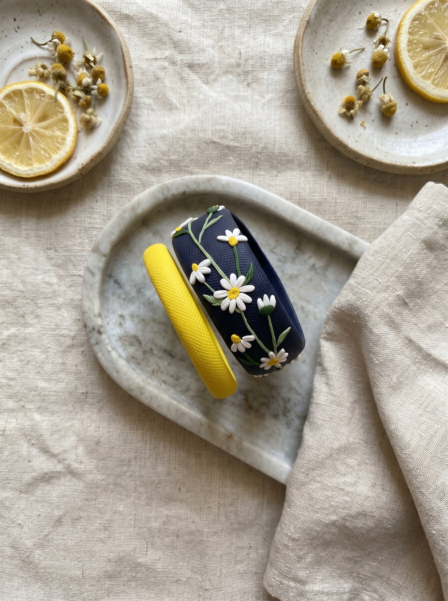 Heritage Inspired Polymer Clay Bangle - 100% Handcrafted