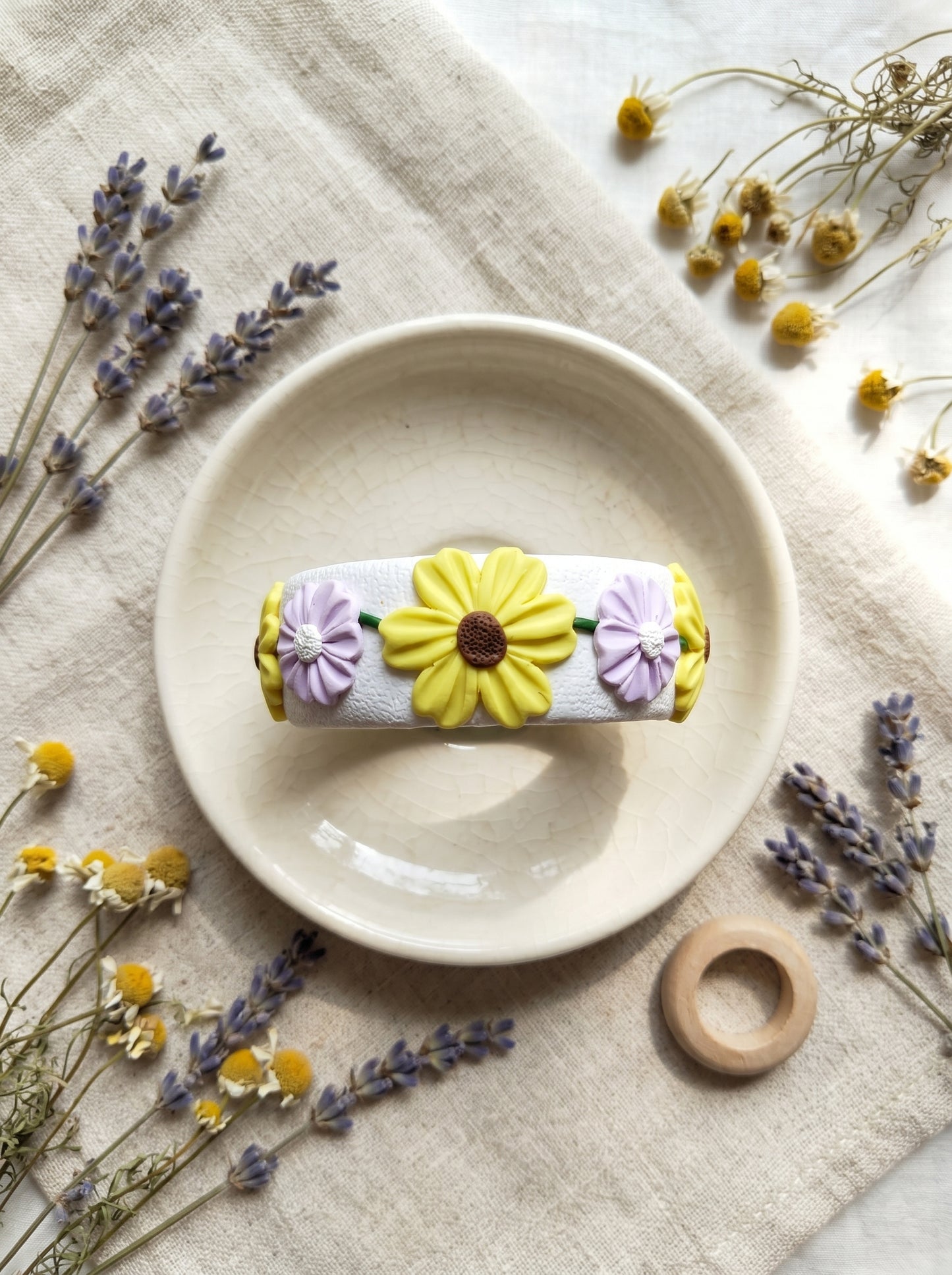 Bold Statement Polymer Clay Bangle - 100% Handcrafted