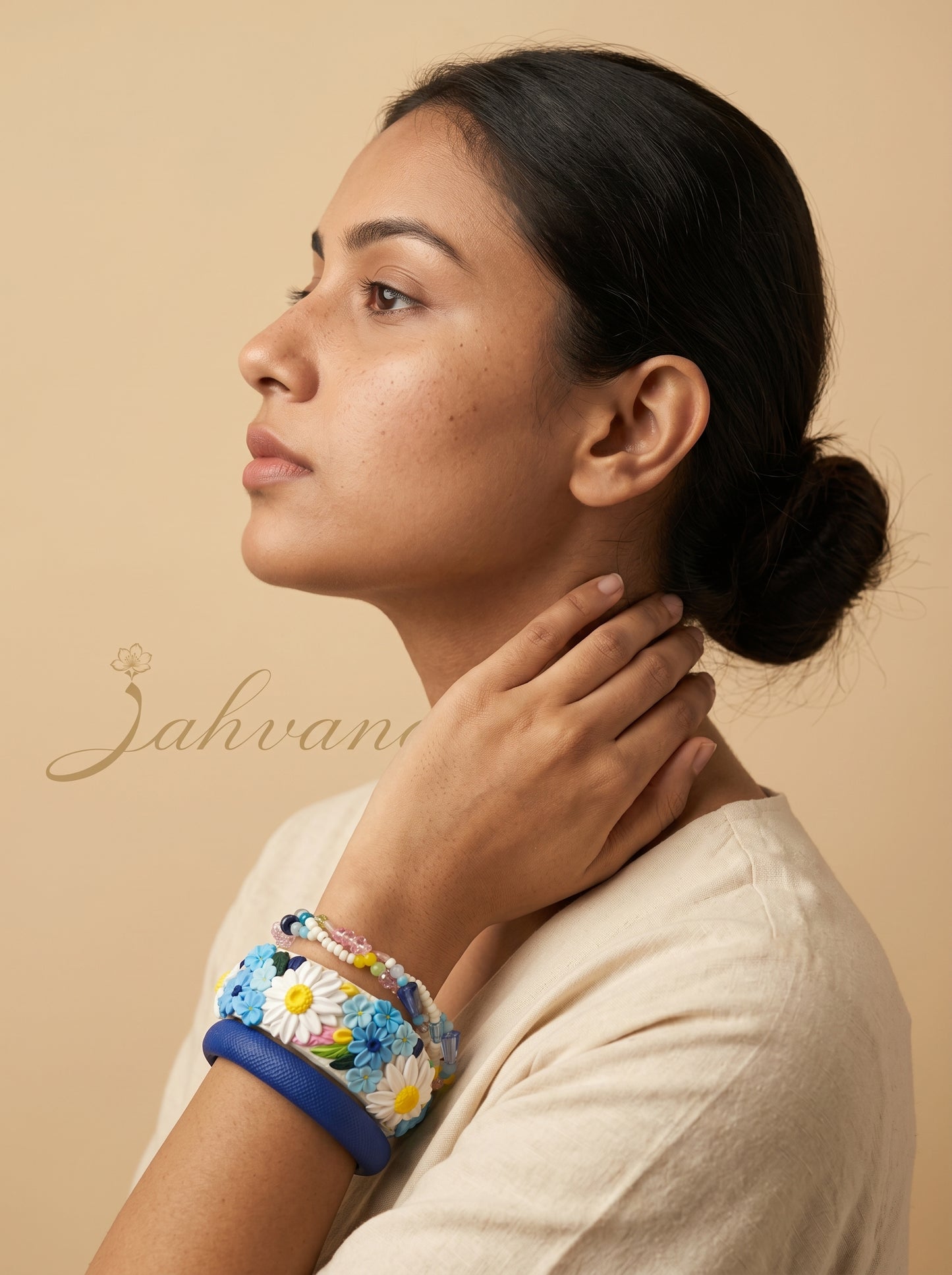 Daily Luxury Polymer Clay Bangle - 100% Handcrafted
