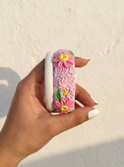 Ethnic Bridal Polymer Clay Bangle - 100% Handcrafted