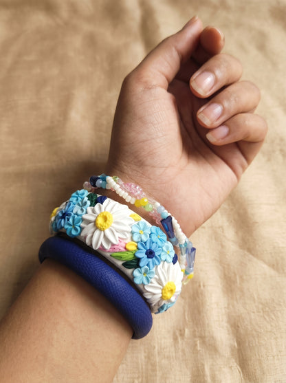 Daily Luxury Polymer Clay Bangle - 100% Handcrafted