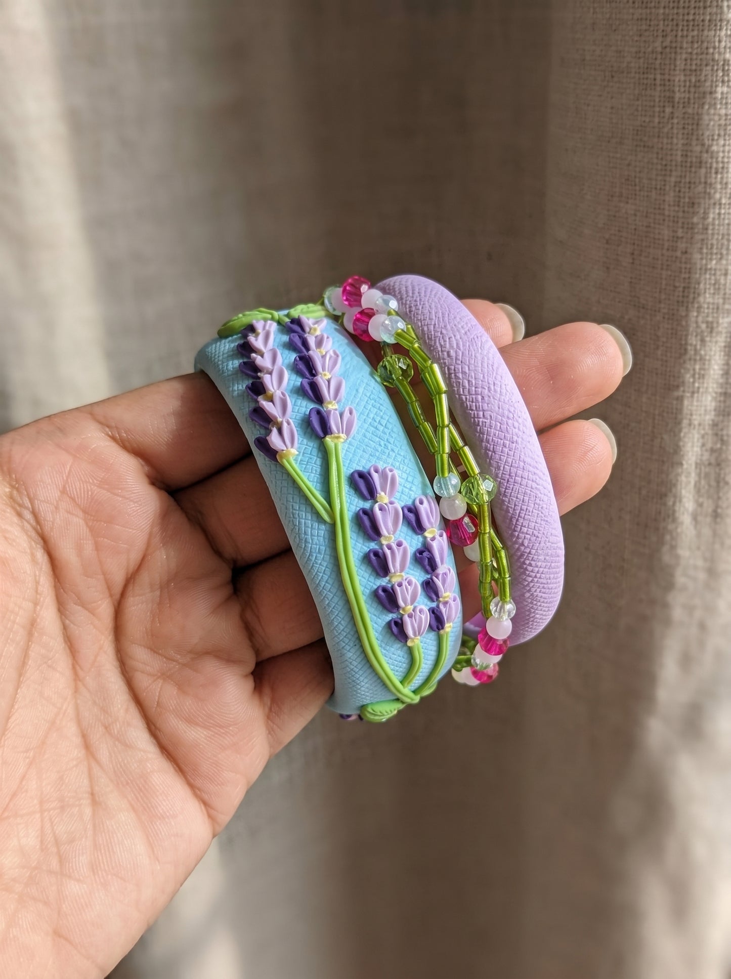 Special Polymer Clay Bangle - 100% Handcrafted