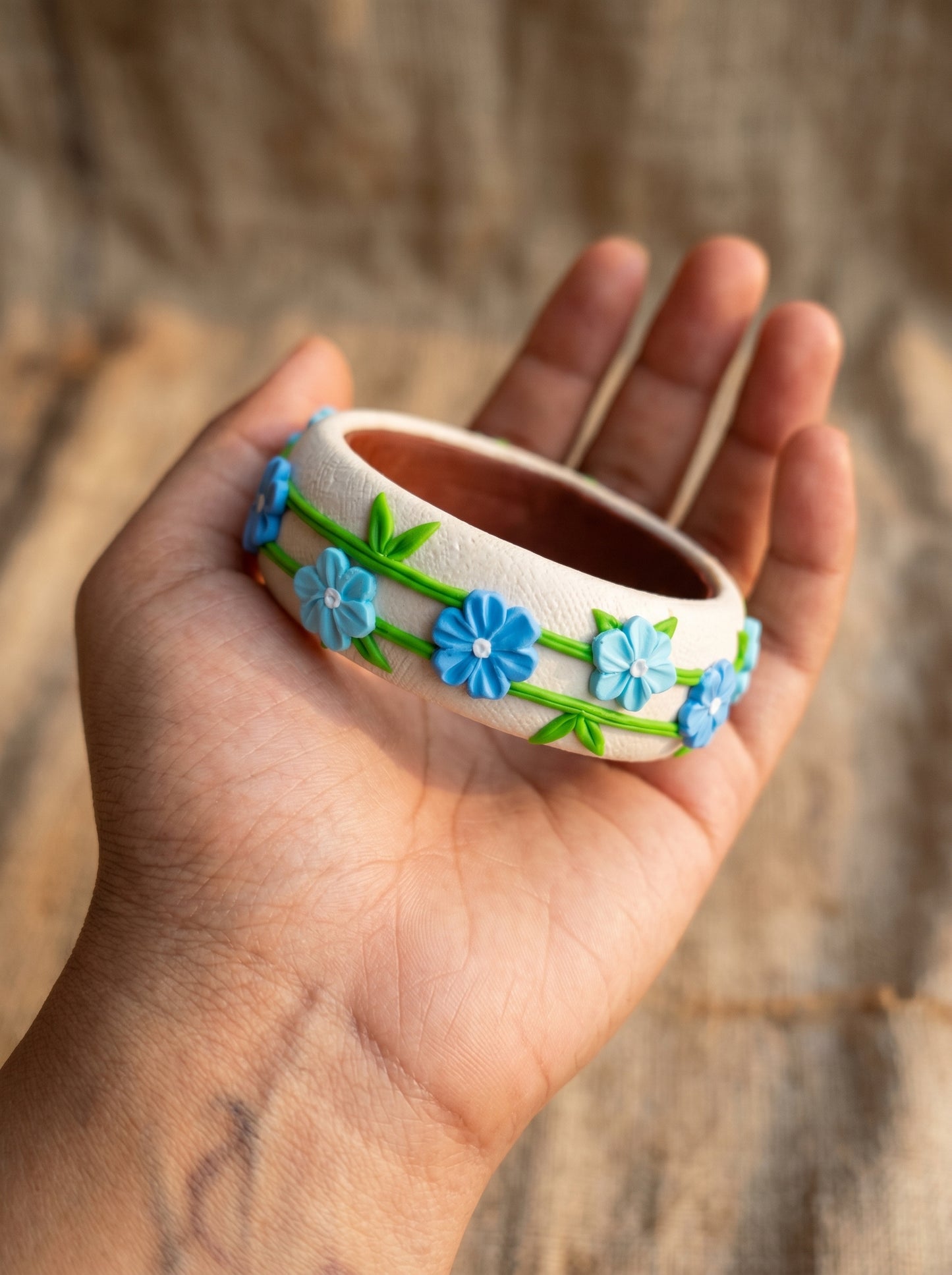 Royal Festive Polymer Clay Bangle - 100% Handcrafted