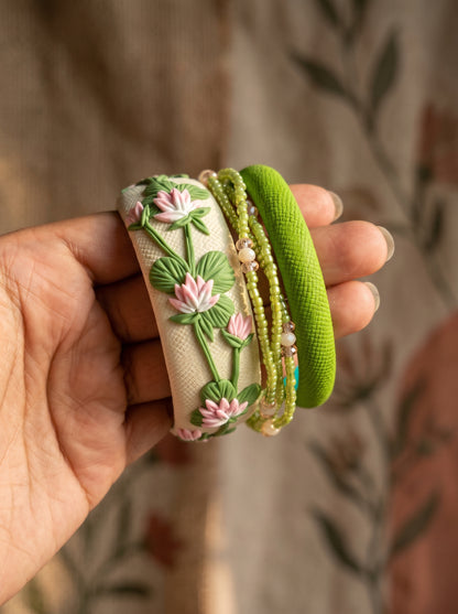 Urban Ethnic Polymer Clay Bangle - 100% Handcrafted