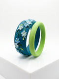 Contemporary Boho Polymer Clay Bangle - 100% Handcrafted