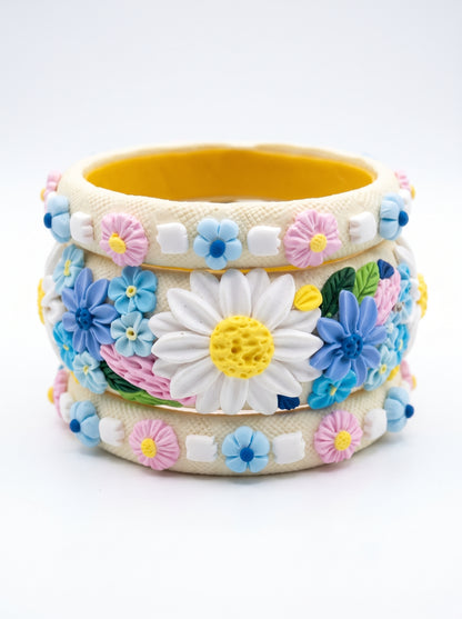 Traditional Indian Polymer Clay Bangle - 100% Handcrafted