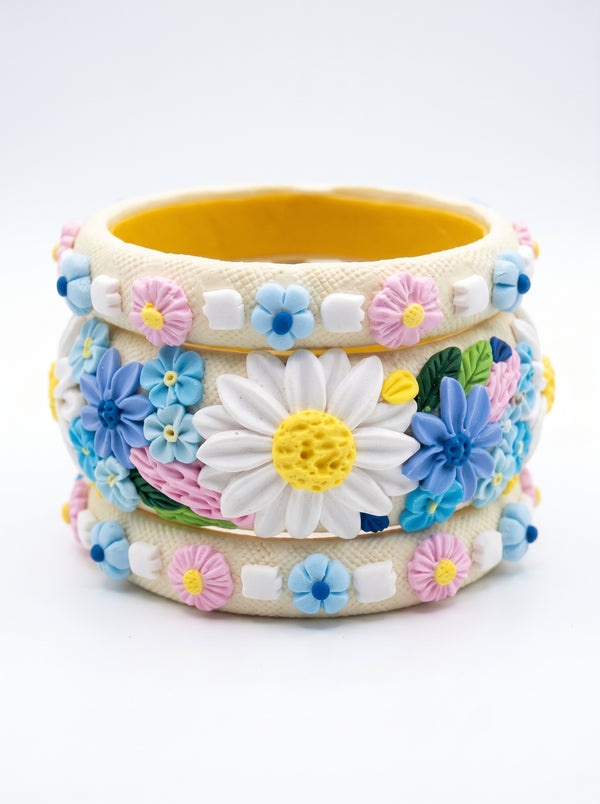 Traditional Indian Polymer Clay Bangle - 100% Handcrafted