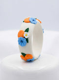 Earthy Organic Polymer Clay Bangle - 100% Handcrafted