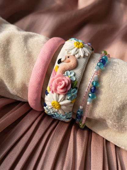 Modern Minimalist Polymer Clay Bangle - 100% Handcrafted