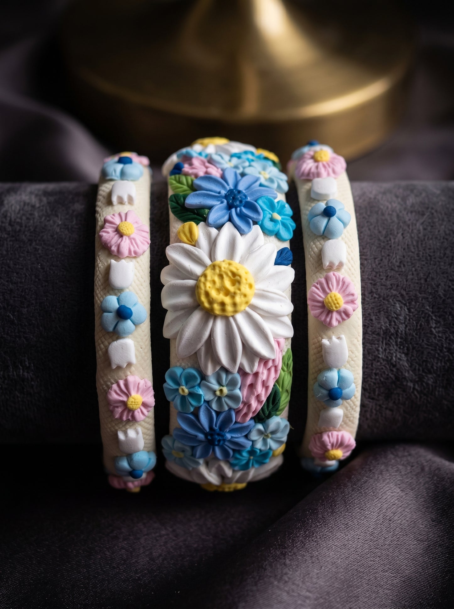 Traditional Indian Polymer Clay Bangle - 100% Handcrafted