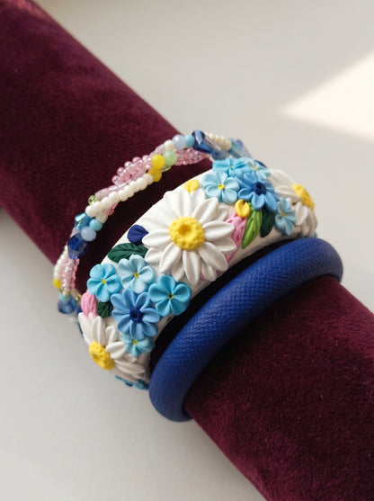 Daily Luxury Polymer Clay Bangle - 100% Handcrafted