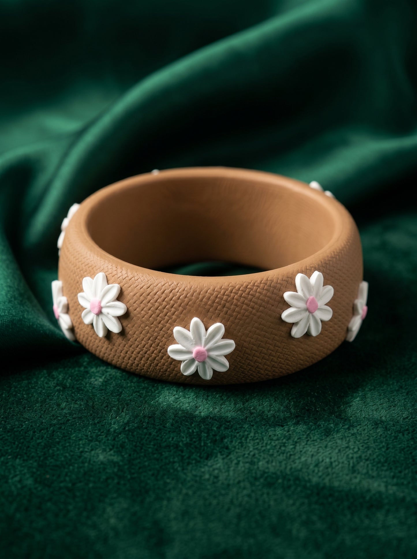 Fusion Style Polymer Clay Bangle - 100% Handcrafted